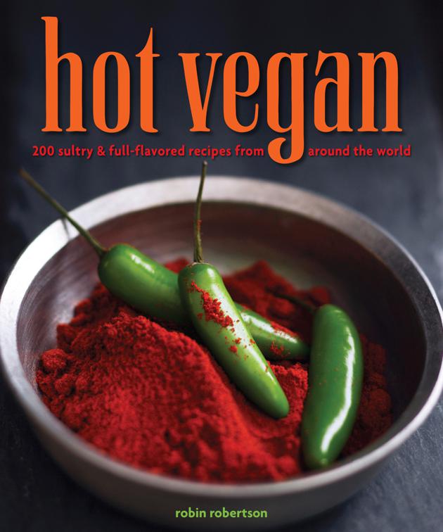 This image is the cover for the book Hot Vegan