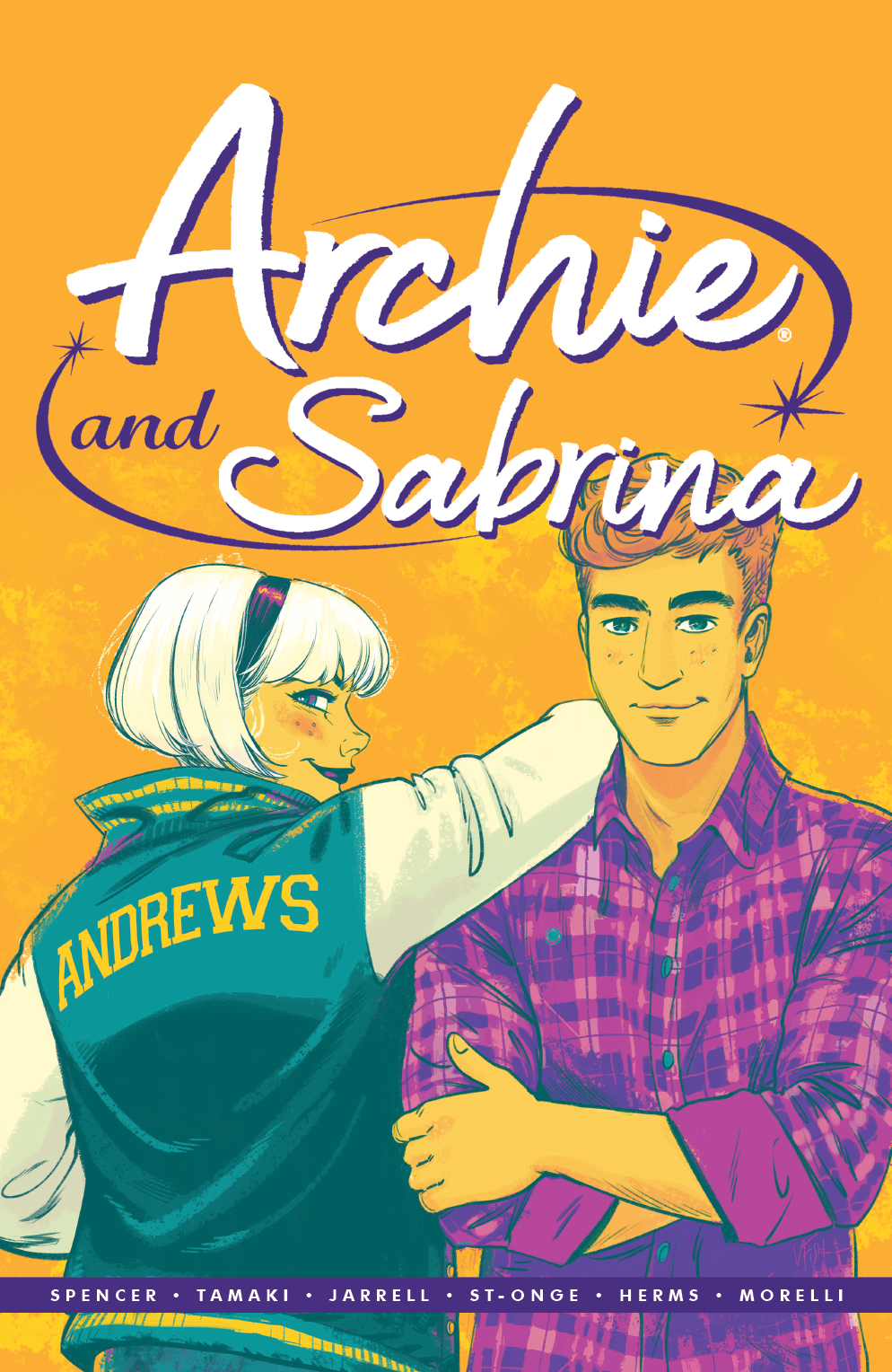 This image is the cover for the book Archie by Nick Spencer Volume 2: Archie and Sabrina, Archie (2015-)