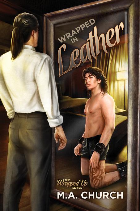 This image is the cover for the book Wrapped in Leather