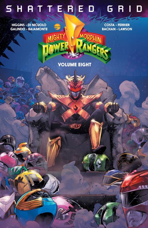 This image is the cover for the book Mighty Morphin Power Rangers Vol. 8, Mighty Morphin Power Rangers