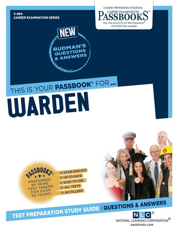 This image is the cover for the book Warden, Career Examination Series