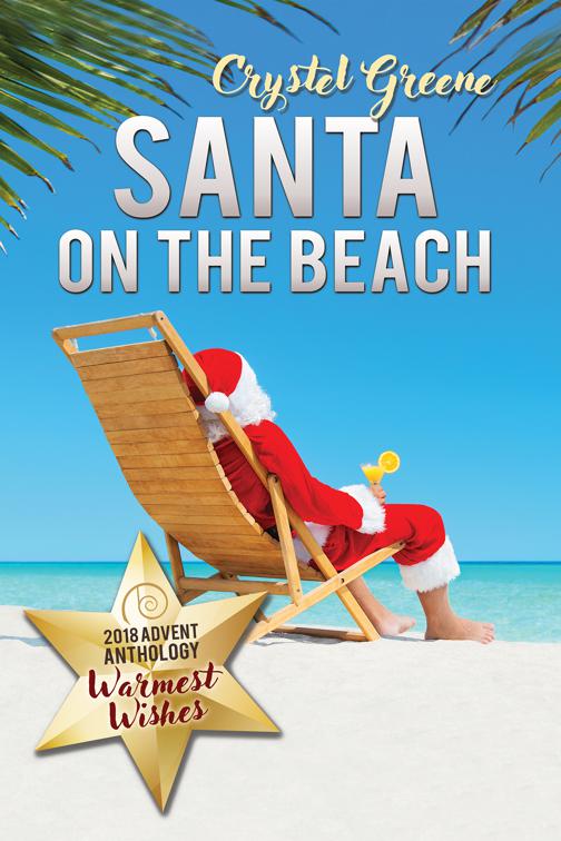 This image is the cover for the book Santa on the Beach, 2018 Advent Calendar - Warmest Wishes