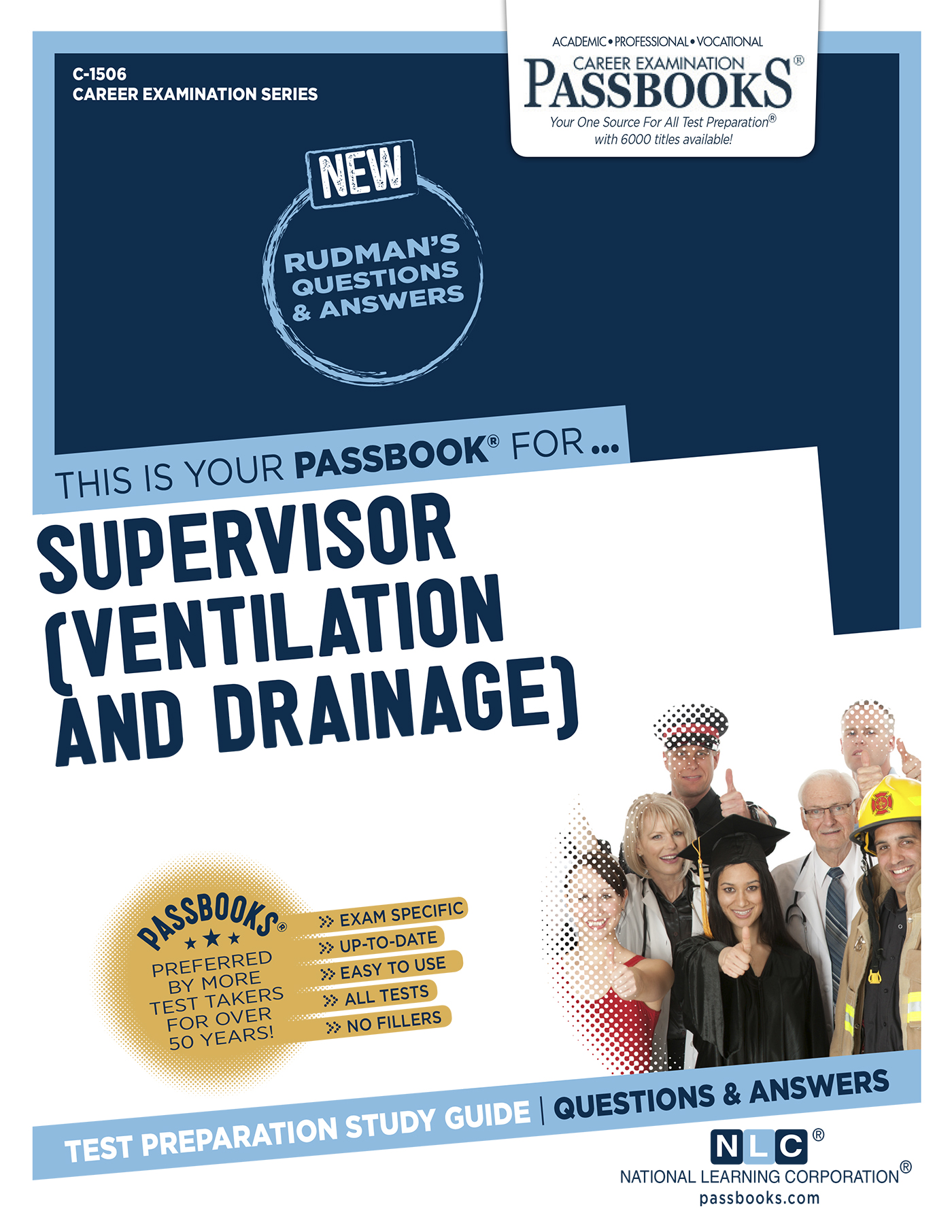 This image is the cover for the book Supervisor (Ventilation and Drainage), Career Examination Series