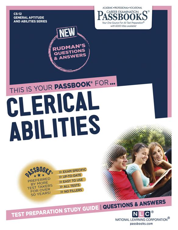 CLERICAL ABILITIES, General Aptitude and Abilities Series (CS)