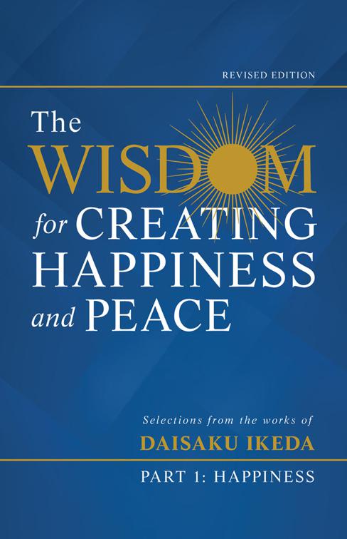 This image is the cover for the book The Wisdom for Creating Peace and Happiness, vol. 1, revised