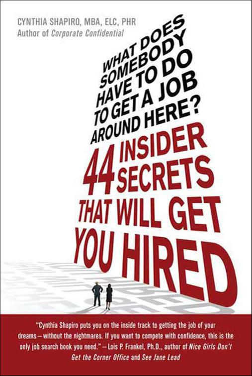 What Does Somebody Have to Do to Get a Job Around Here?