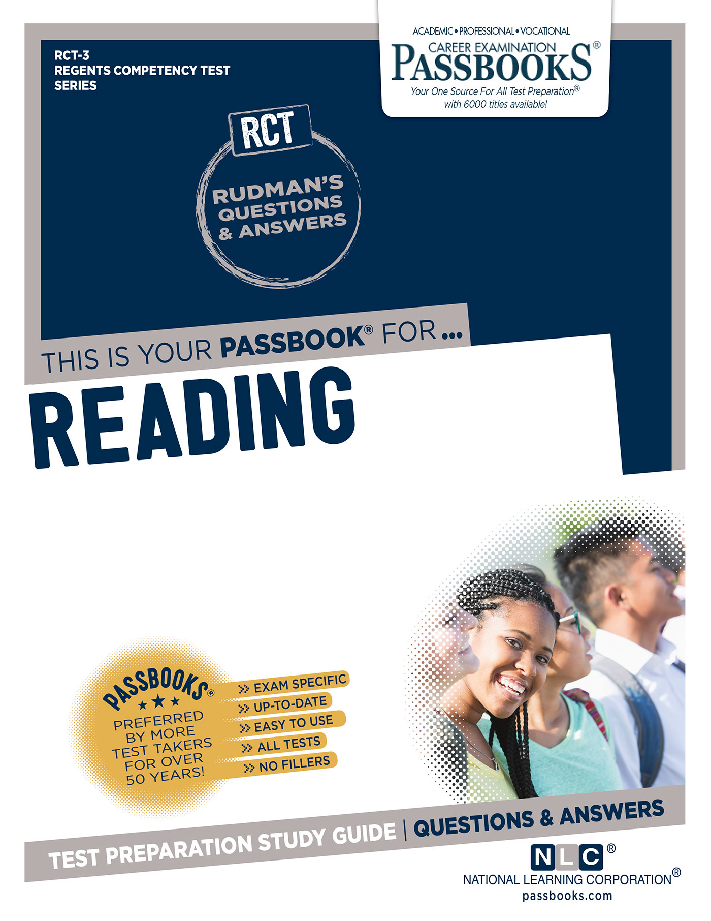 This image is the cover for the book READING, Regents Competency Test Series (RCT)