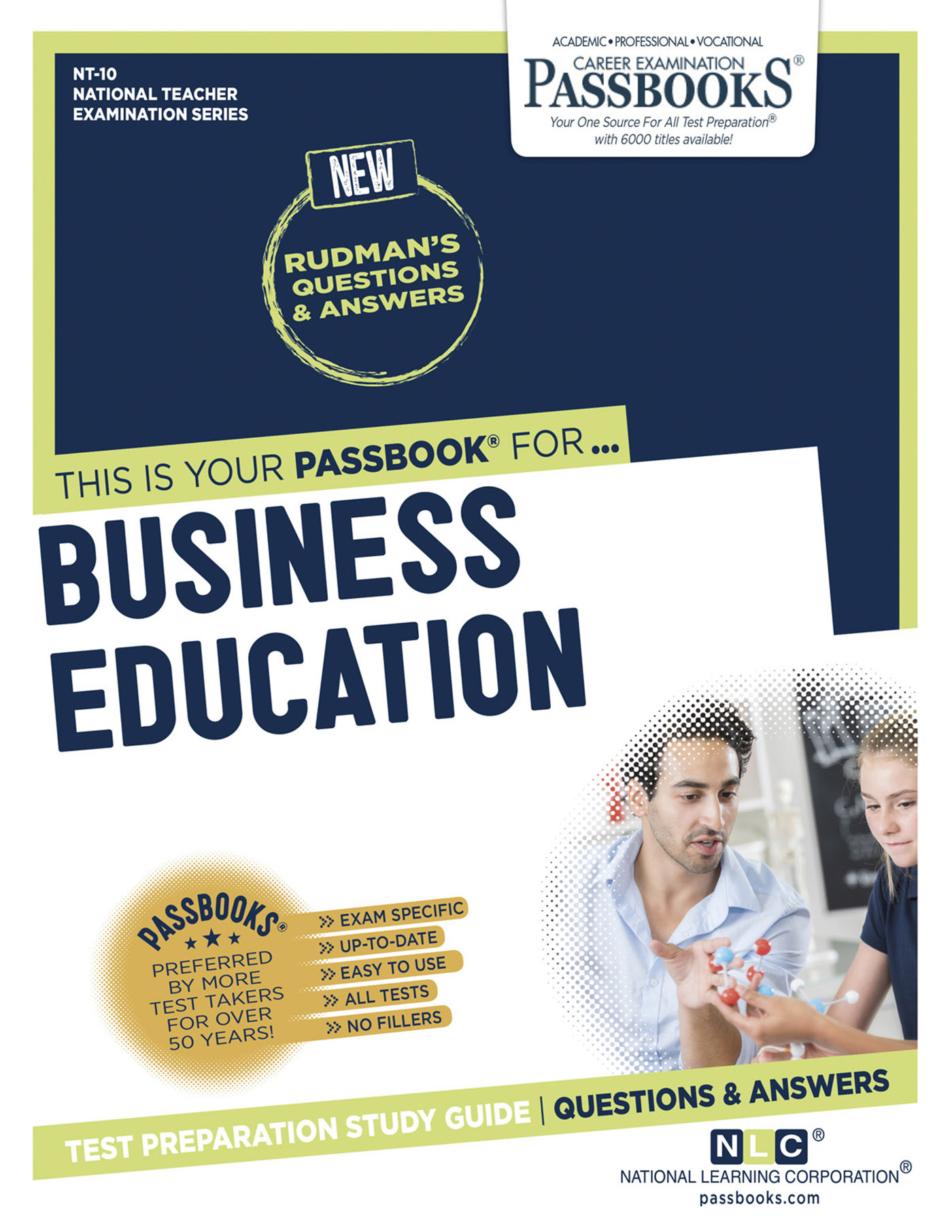 This image is the cover for the book BUSINESS EDUCATION, National Teacher Examination Series (NTE)