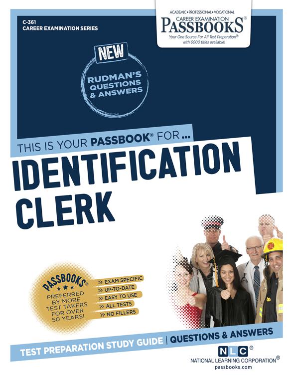 Identification Clerk, Career Examination Series