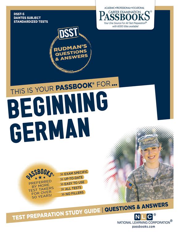 BEGINNING GERMAN, DANTES Subject Standardized Tests (DSST)