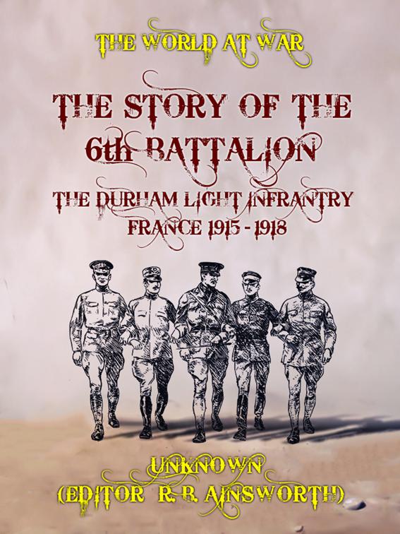 The Story of the 6th Battalion The Durham Light Infantry France 1915-1918, The World At War