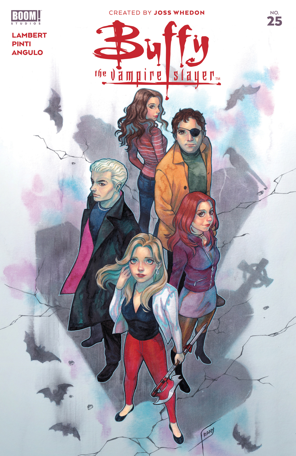 This image is the cover for the book Buffy the Vampire Slayer #25, Buffy the Vampire Slayer