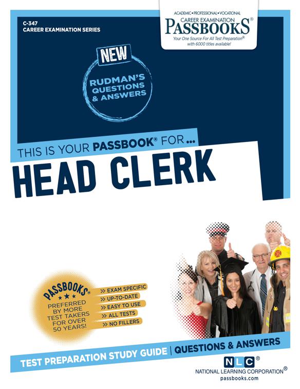 Head Clerk, Career Examination Series