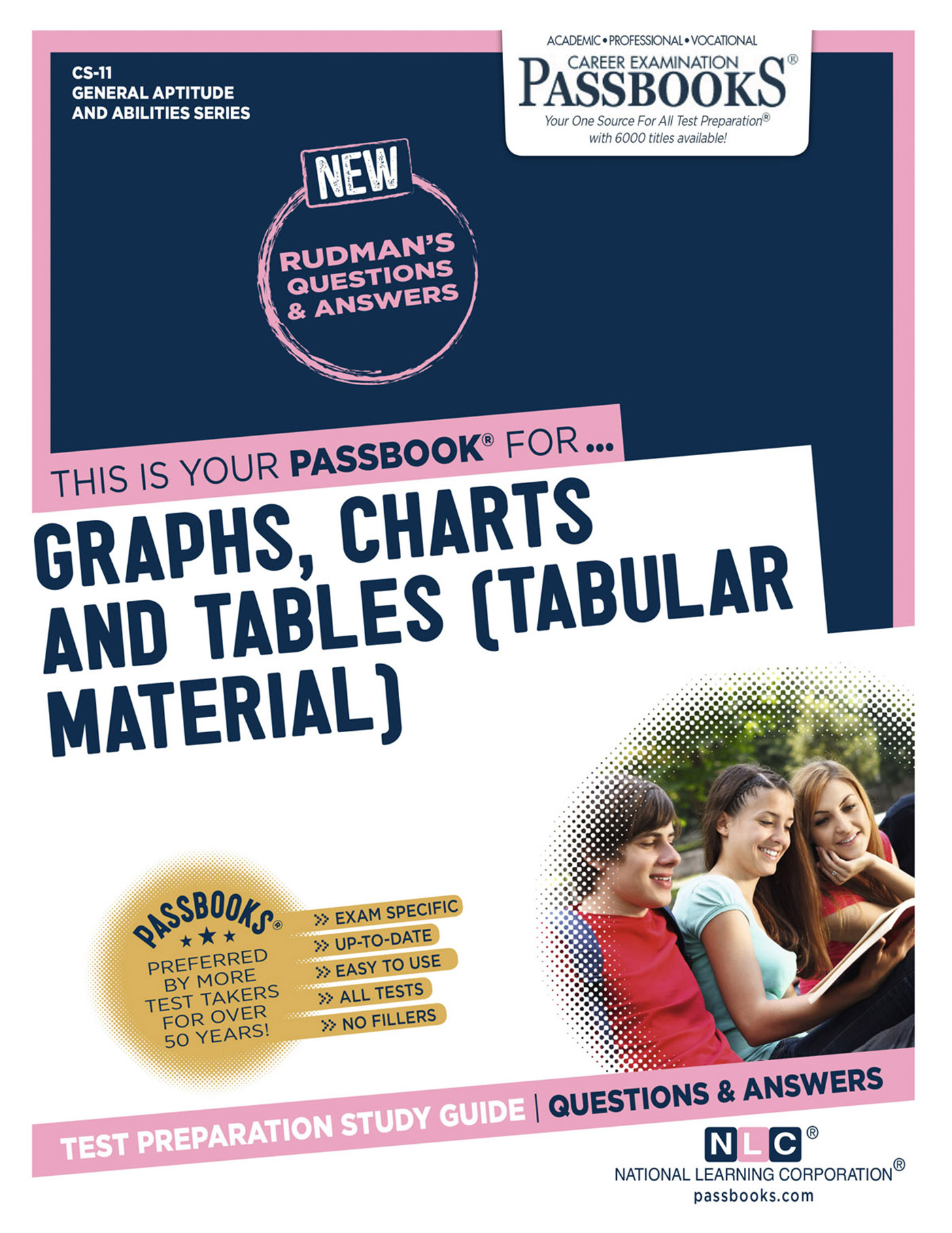 This image is the cover for the book GRAPHS, CHARTS AND TABLES (Tabular Material), General Aptitude and Abilities Series (CS)