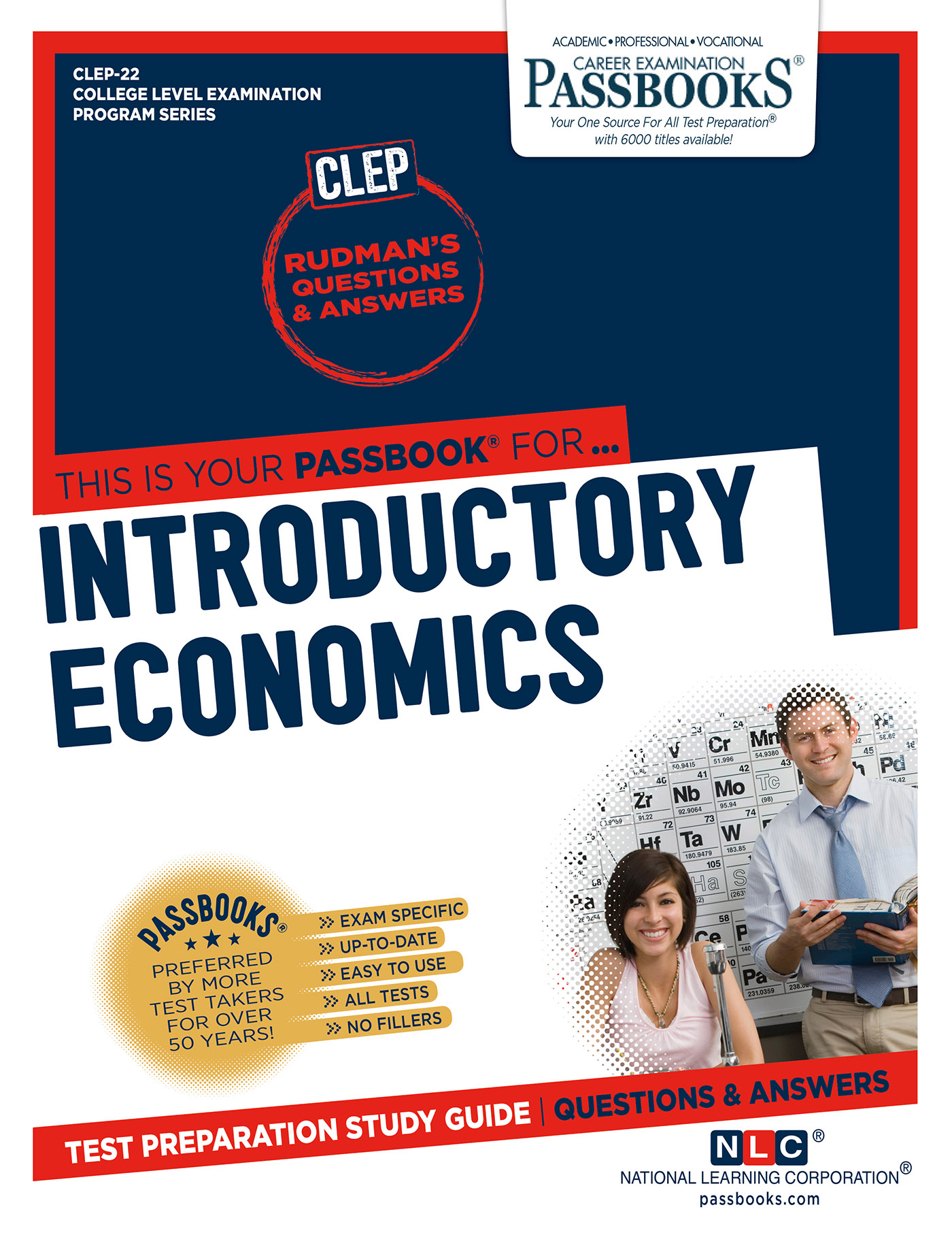 This image is the cover for the book INTRODUCTORY ECONOMICS, College Level Examination Program Series (CLEP)