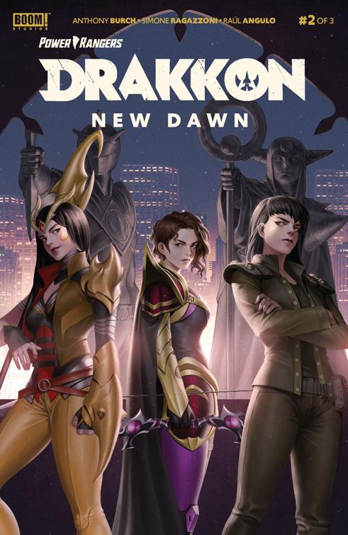 This image is the cover for the book Power Rangers: Drakkon New Dawn #2, Power Rangers: Drakkon New Dawn
