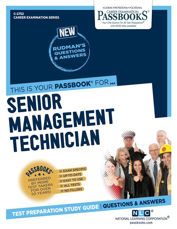 This image is the cover for the book Senior Management Technician, Career Examination Series