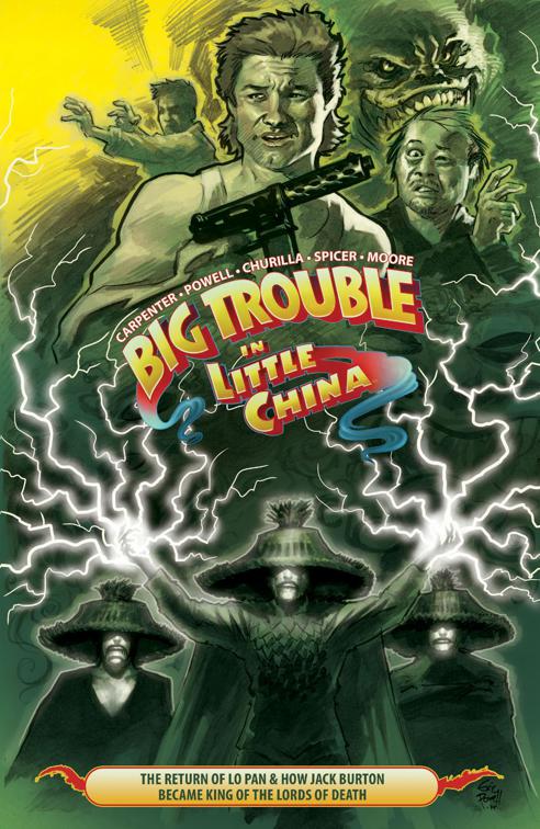 This image is the cover for the book Big Trouble in Little China Vol. 2, Big Trouble in Little China