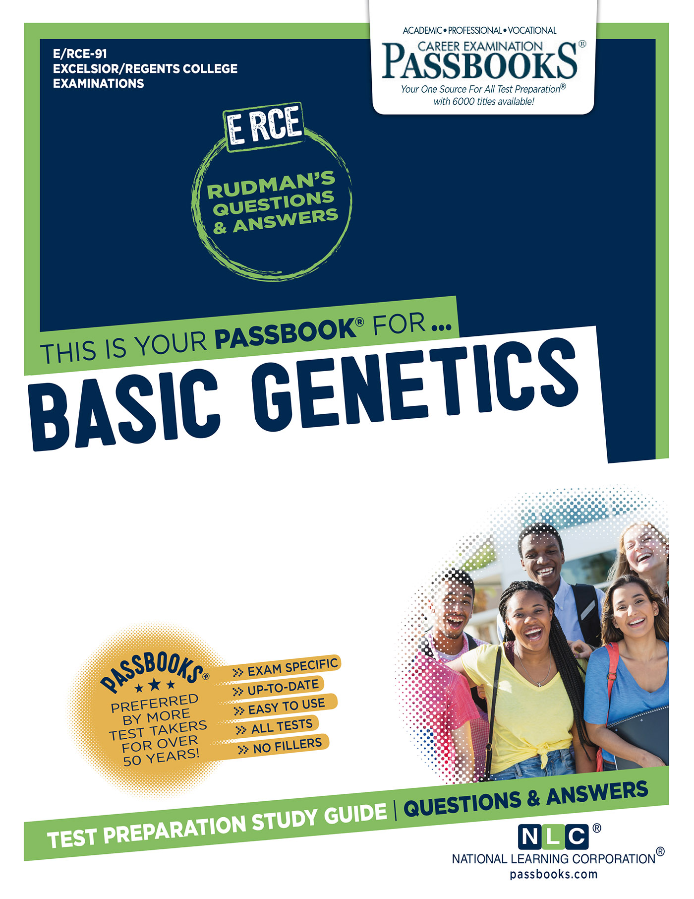 This image is the cover for the book Basic Genetics, Excelsior/Regents College Examination Series