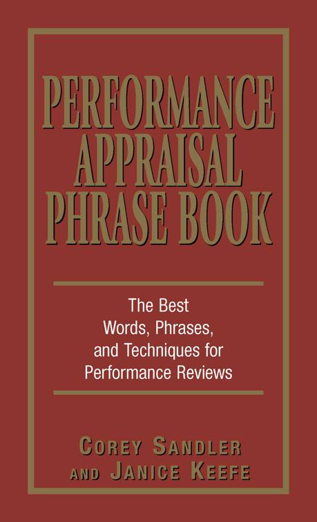 Performance Appraisal Phrase Book