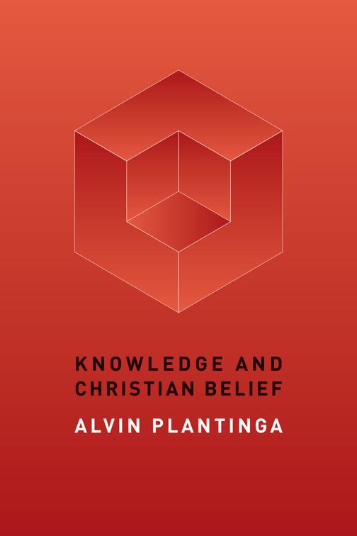 This image is the cover for the book Knowledge and Christian Belief