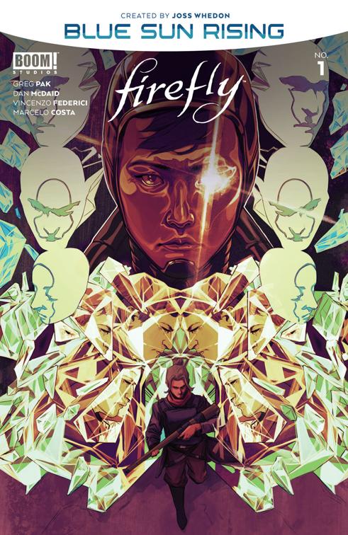 This image is the cover for the book Firefly: Blue Sun Rising #1, Firefly