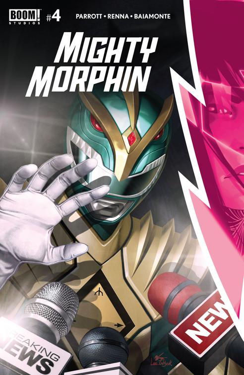 This image is the cover for the book Mighty Morphin #4, Mighty Morphin
