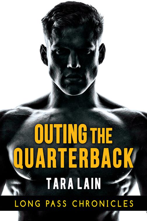 This image is the cover for the book Outing the Quarterback, The Long Pass Chronicles
