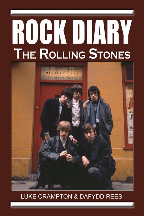 This image is the cover for the book Rock Diary: The Rolling Stones