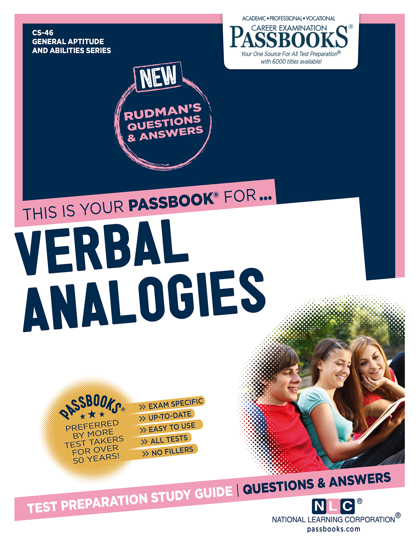 This image is the cover for the book VERBAL ANALOGIES, General Aptitude and Abilities Series (CS)