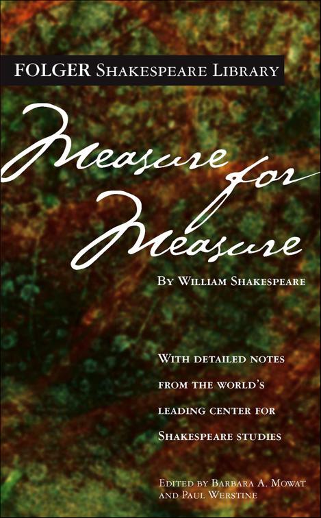Measure for Measure, Folger Shakespeare Library