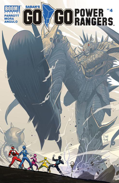 This image is the cover for the book Saban's Go Go Power Rangers #4, Saban's Go Go Power Rangers