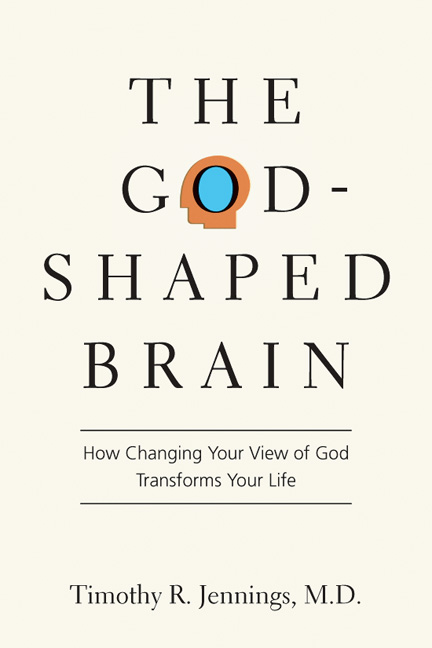 This image is the cover for the book The God-Shaped Brain