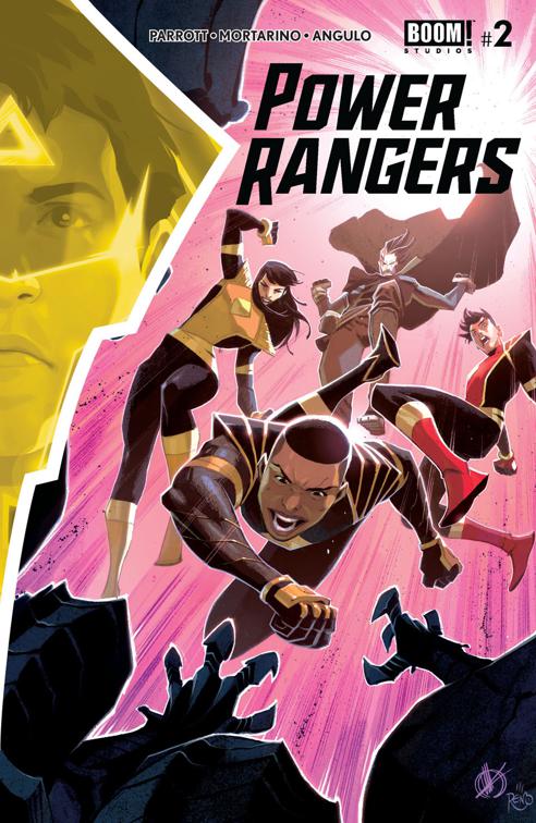 This image is the cover for the book Power Rangers #2, Power Rangers