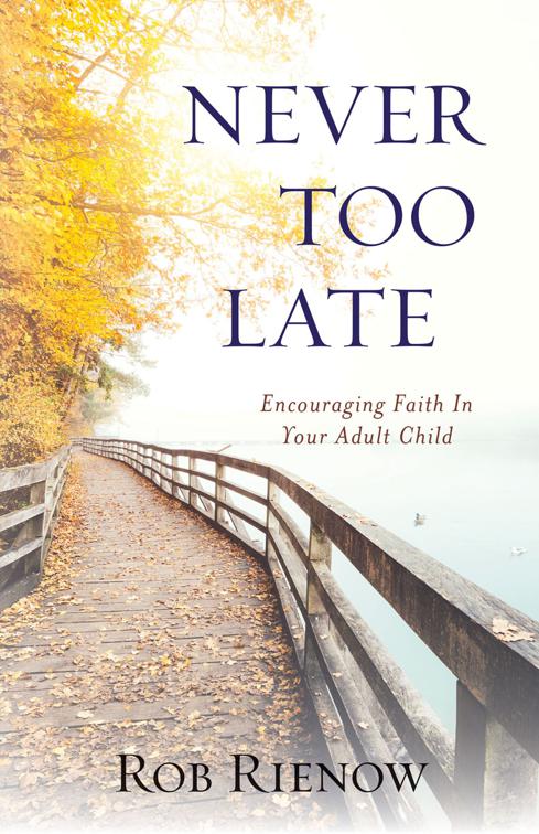 This image is the cover for the book Never Too Late