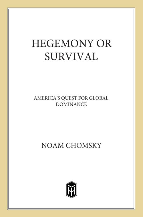 Hegemony or Survival, The American Empire Project