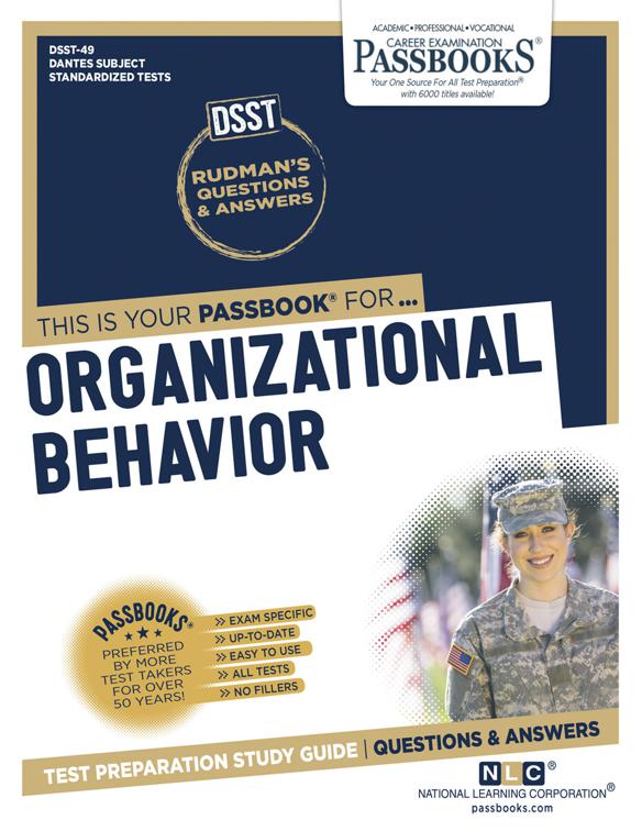 ORGANIZATIONAL BEHAVIOR, DANTES Subject Standardized Tests (DSST)