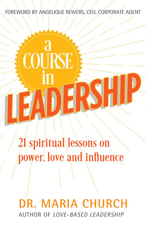 This image is the cover for the book A Course in Leadership