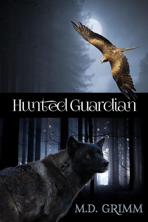 This image is the cover for the book Hunted Guardian, The Shifter Chronicles