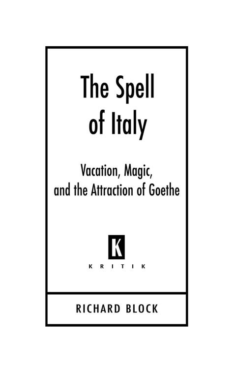 Spell of Italy, Kritik: German Literary Theory and Cultural Studies