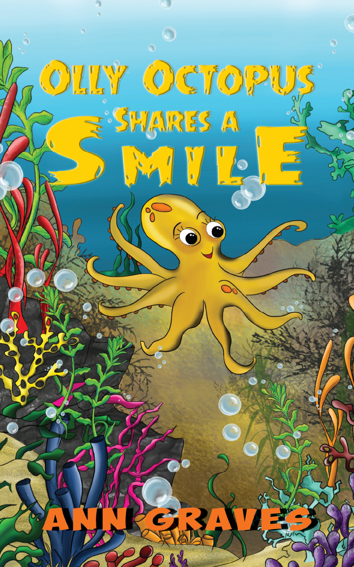 This image is the cover for the book Olly Octopus Shares a Smile