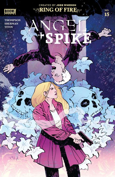 This image is the cover for the book Angel & Spike #15, Angel & Spike