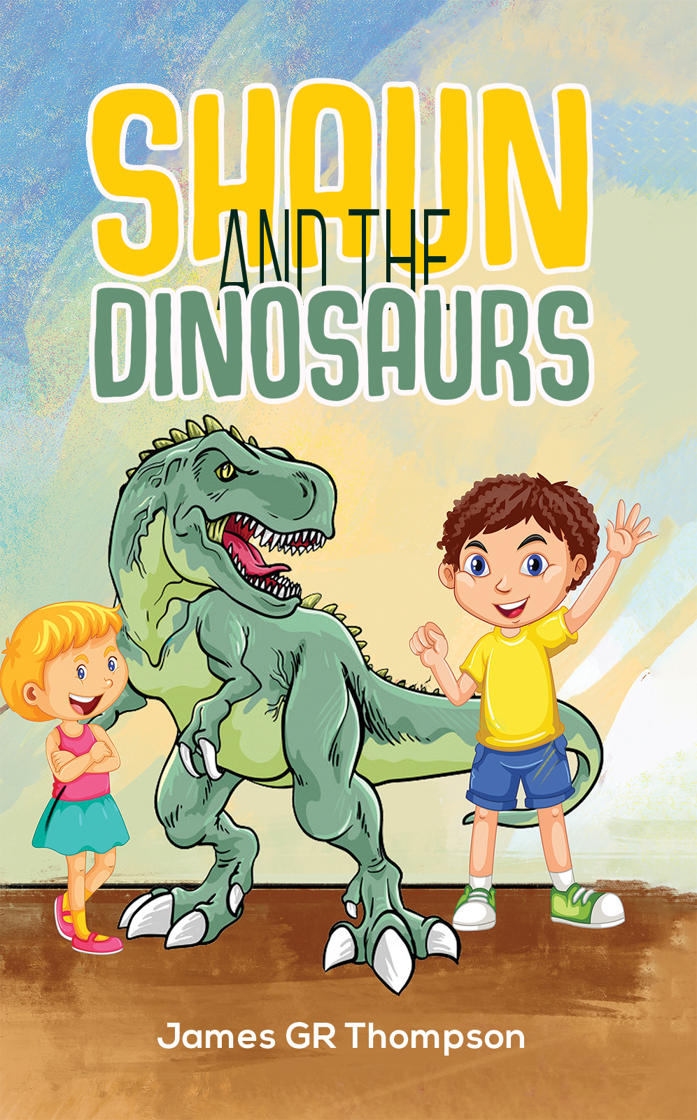 This image is the cover for the book Shaun and the Dinosaurs