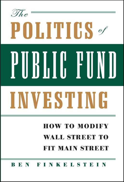 Politics of Public Fund Investing