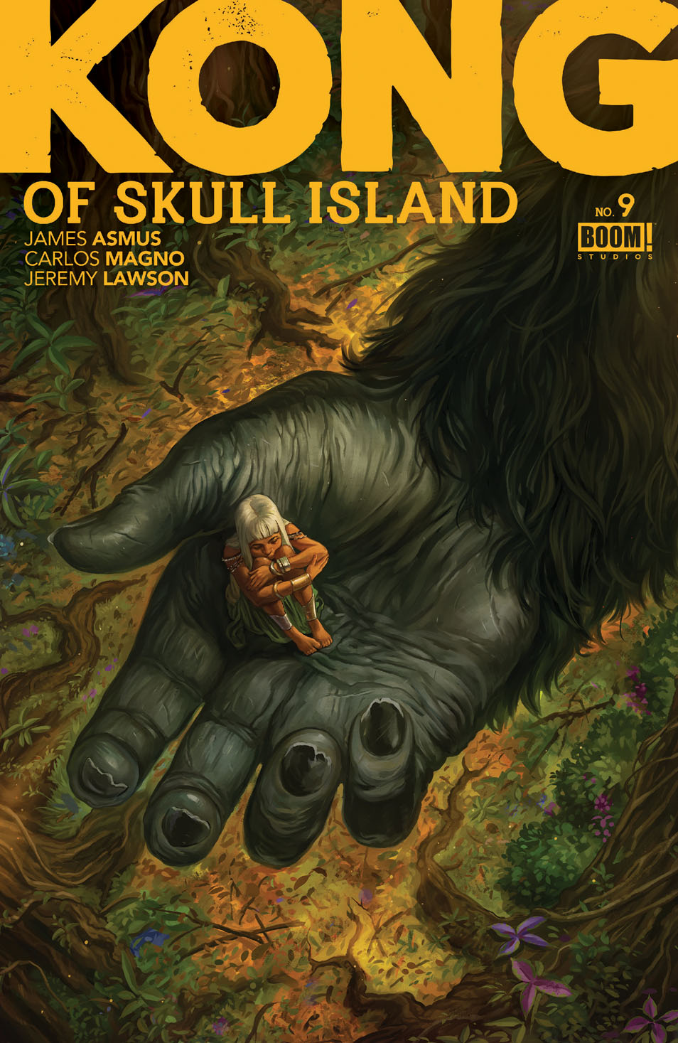 This image is the cover for the book Kong of Skull Island #9, Kong of Skull Island