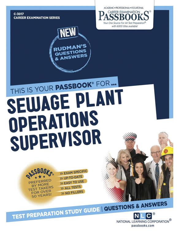 Sewage Plant Operations Supervisor, Career Examination Series