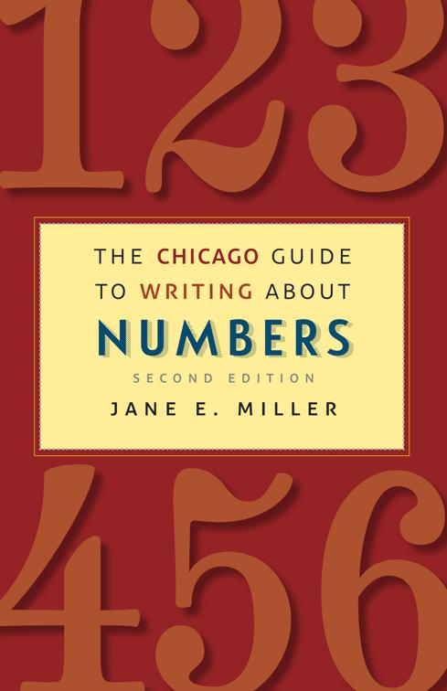 Chicago Guide to Writing About Numbers, Chicago Guides to Writing, Editing, and Publishing