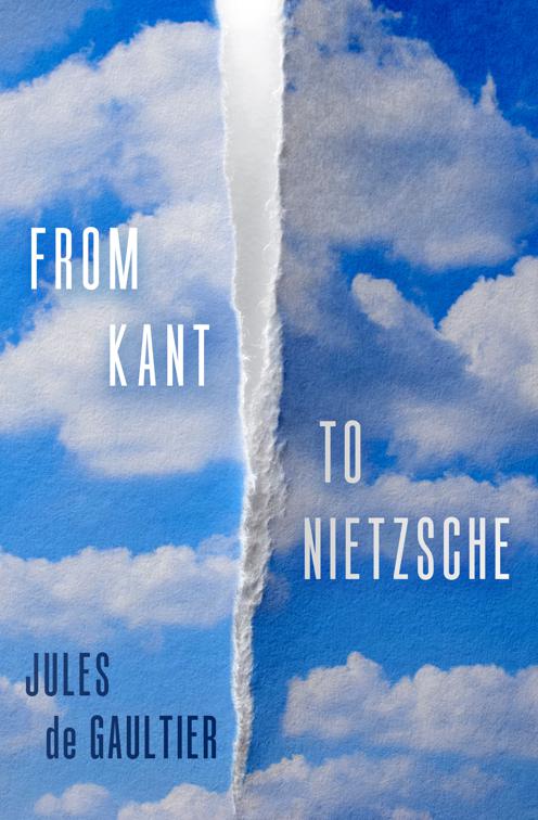 This image is the cover for the book From Kant to Nietzsche