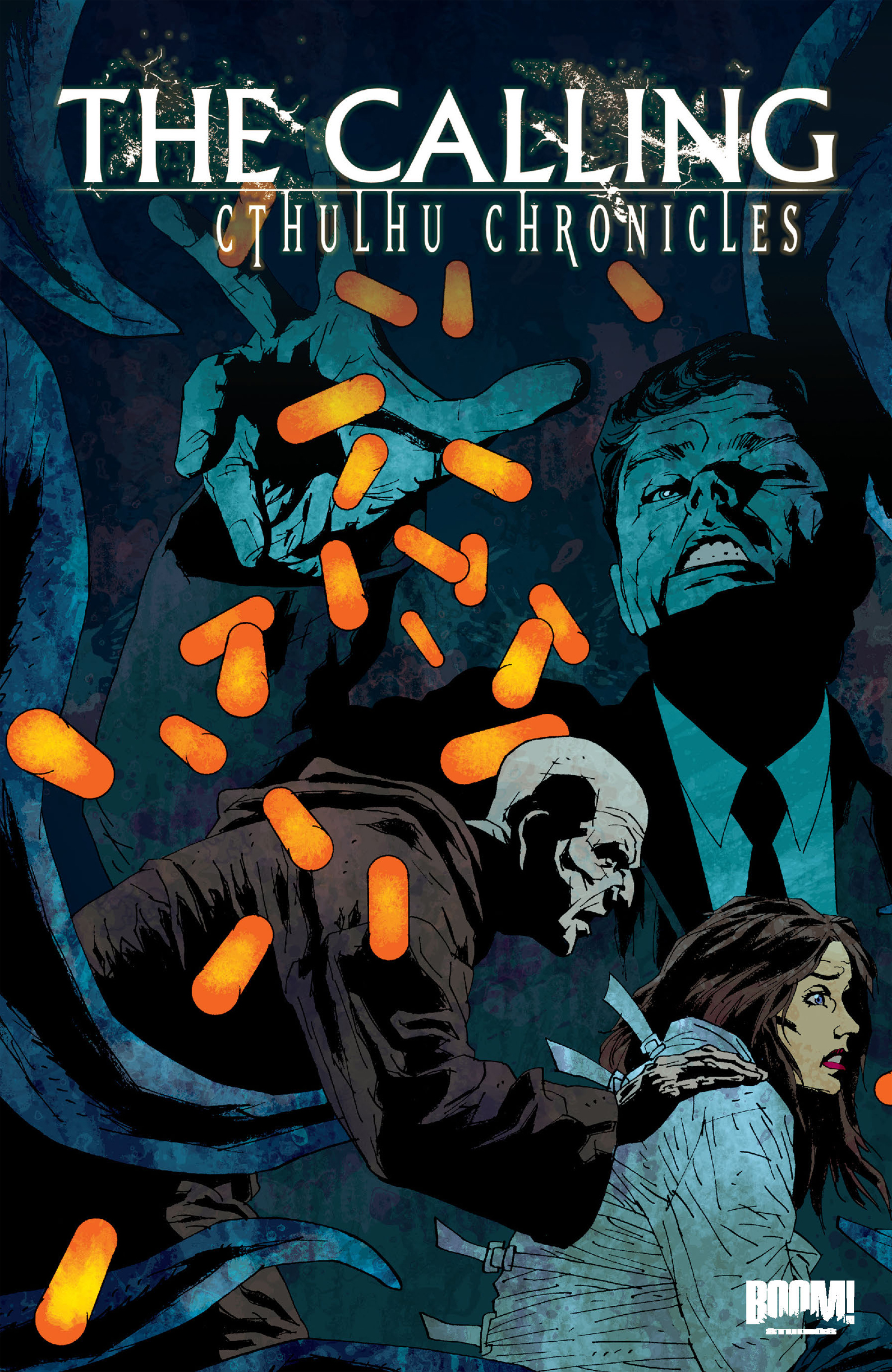 This image is the cover for the book The Calling: Cthulhu Chronicles