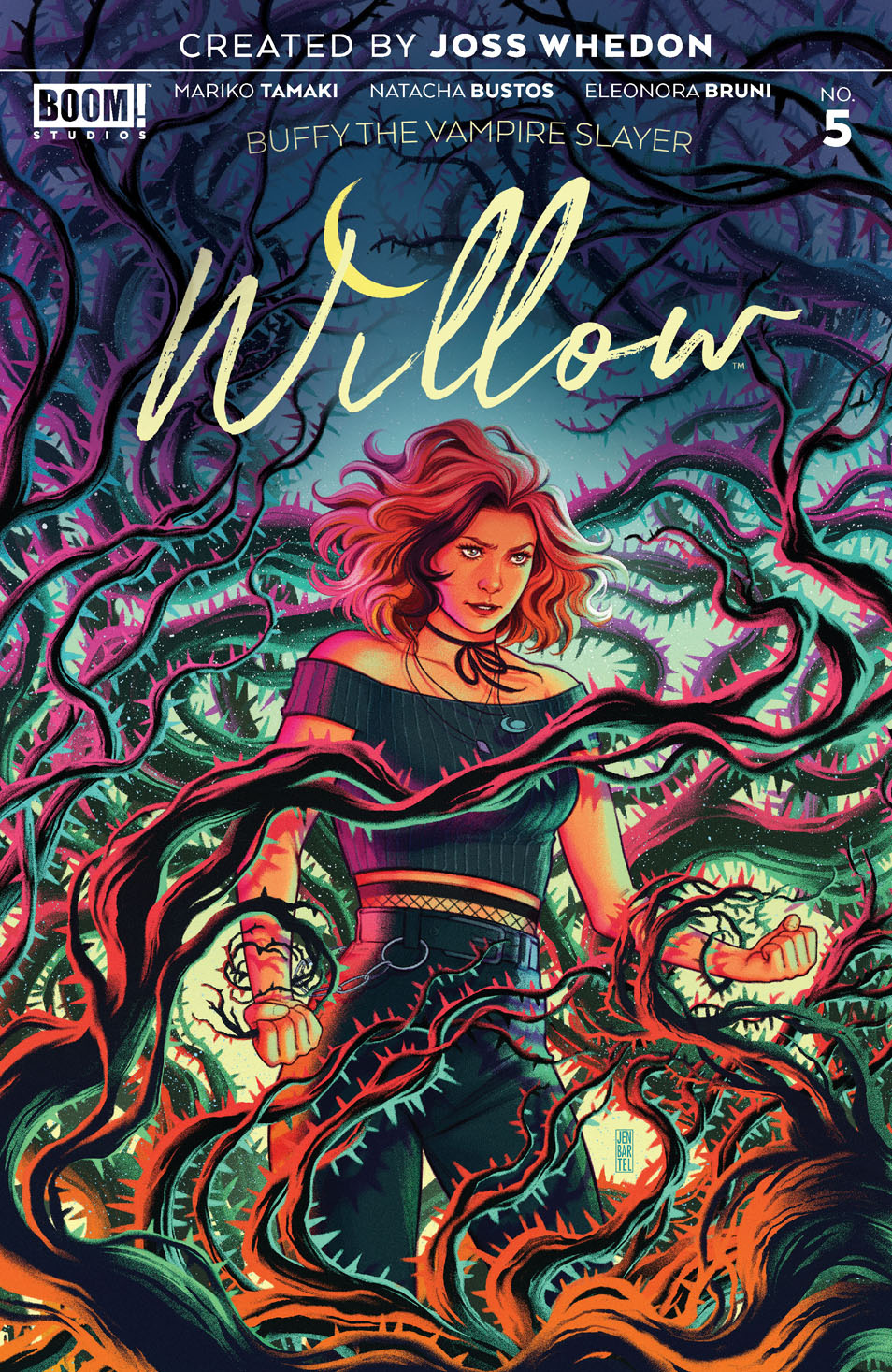 This image is the cover for the book Buffy the Vampire Slayer: Willow #5, Buffy the Vampire Slayer: Willow